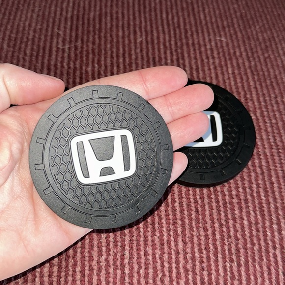 🆕 HONDA Car Cup Holder Coasters - Picture 5 of 7